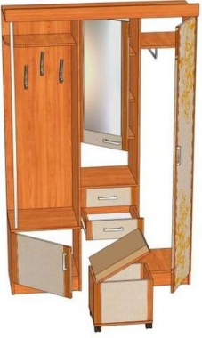 «Елена» 1,3 левая с рисунком Луино Размер 1300х2090х470 ― Мандарин мебель Сочи