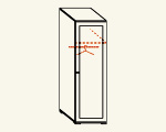 ПМ 141.13 594×580×2004 Шкаф для одежды ― Мандарин мебель Сочи