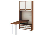 Шкаф со столом ПМ-109.07 Размеры: 1054x434x2200 мм ― Мандарин мебель Сочи