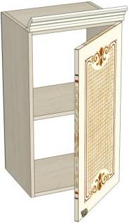 Шкаф 400 дверь (Ш×В×Г): 400×704×320 мм ЛД 231.030 Жемчуг ― Мандарин мебель Сочи