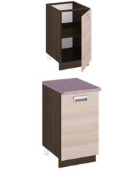 Шкаф кухонный с 1-й дверью ПМ-115.08 R Размер (Ш×Г×В): 450х600х860 Латте1 ― Мандарин мебель Сочи