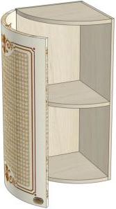 Шкаф окончание (Ш×В×Г): 316×704×320 мм ЛД 231.100 Жемчуг ― Мандарин мебель Сочи