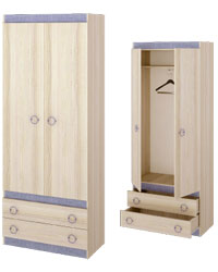 ПМ 145.10 Шкаф для одежды Размеры: 876×450×2200 ― Мандарин мебель Сочи