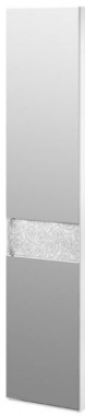 Дверь правая с зеркалом "Амели" ТД-193.07.12 R Белый глянец ― Мандарин мебель Сочи