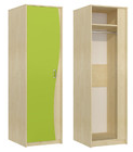 Шкаф для одежды МН-211-15 (54х183х62) Комби ― Мандарин мебель Сочи