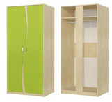 Шкаф для одежды МН-211-16 (85х183х62) Комби ― Мандарин мебель Сочи