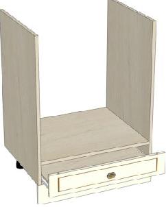 Стол под встраиваемую духовку (Ш×В×Г): 600×804×468 мм ЛД 231.200 Жемчуг ― Мандарин мебель Сочи