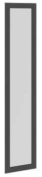 Дверь с зеркалом (цвет рамки "венге цаво") ПМ-131.00.02И  463 x 2197 ― Мандарин мебель Сочи