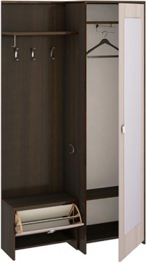 Шкаф для прихожей "Дуэт"  Тип 2   размеры: 1189×437×2164