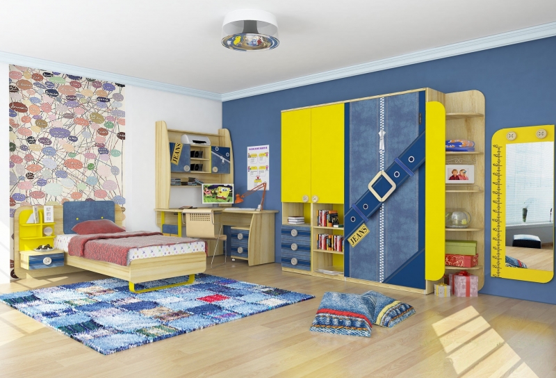 Детская комната Джинс ― Мандарин мебель Сочи