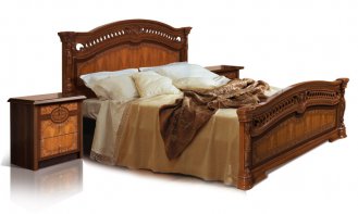 Кровать 2-х спальная без лежака, без матраца К2КР-1 Карина 2  1980х2080х1250