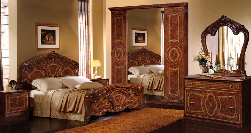 Спальня Карина 5 Орех радика ― Мандарин мебель Сочи