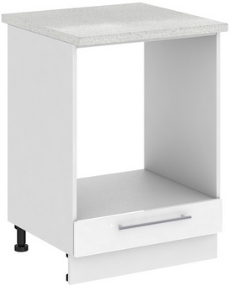 Кухня Олива ШНД 600 Шкаф нижний духовой Белый ― Мандарин мебель Сочи