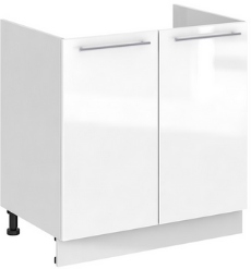 Кухня Олива ШНМ 800 Шкаф нижний мойка Белый ― Мандарин мебель Сочи