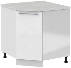 Кухня Олива ШНУ 850*850 Шкаф нижний угловой Белый ― Мандарин мебель Сочи