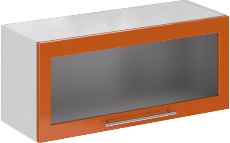 Кухня Олива ШВГС 800 Шкаф верхний горизонтальный Оранж ― Мандарин мебель Сочи