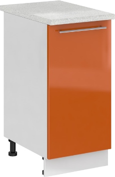 Кухня Олива ШН 400 Шкаф нижний Оранж ― Мандарин мебель Сочи