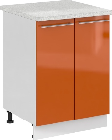 Кухня Олива ШН 600 Шкаф нижний Оранж ― Мандарин мебель Сочи
