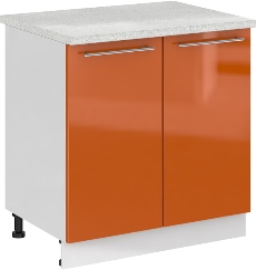 Кухня Олива ШН 800 Шкаф нижний Оранж ― Мандарин мебель Сочи