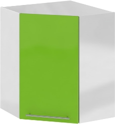 Кухня Олива ШВУ 550*550 Шкаф верхний угловой Зелёный ― Мандарин мебель Сочи