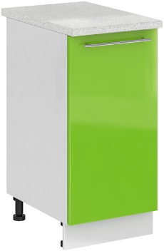 Кухня Олива ШН 400 Шкаф нижний Зелёный ― Мандарин мебель Сочи