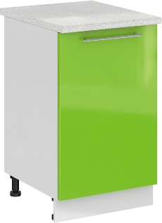Кухня Олива ШН 500 Шкаф нижний Зелёный ― Мандарин мебель Сочи