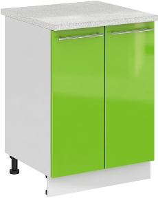 Кухня Олива ШН 600 Шкаф нижний Зелёный ― Мандарин мебель Сочи