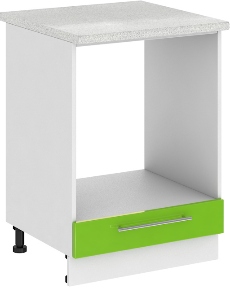 Кухня Олива ШНД 600 Шкаф нижний духовой Зелёный ― Мандарин мебель Сочи