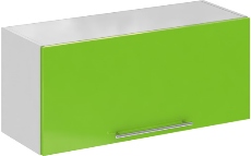 Кухня Олива ШВГ 800 Шкаф верхний горизонтальный Зелёный ― Мандарин мебель Сочи