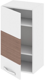 Шкаф верхний (левый) (Оливия (Темная)) В_72-40_1ДР(А) Размеры (Ш×Г×В): 400×323×720 ― Мандарин мебель Сочи