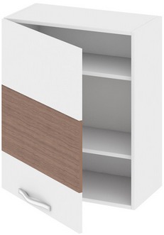 Шкаф верхний (левый) (Оливия (Темная)) В_72-60_1ДР(А) Размеры (Ш×Г×В): 600×323×720 ― Мандарин мебель Сочи