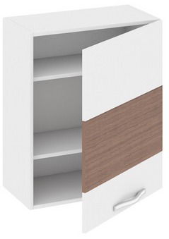 Шкаф верхний (правый) (Оливия (Темная)) В_72-60_1ДР(Б) Размеры (Ш×Г×В): 600×323×720 ― Мандарин мебель Сочи