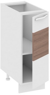 Шкаф нижний (правый) (Оливия (Темная)) Н_72-30_1ДР(А) Размеры (Ш×Г×В): 300×582×822 ― Мандарин мебель Сочи