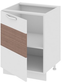Шкаф нижний (левый) (Оливия (Темная)) Н_72-60_1ДР(Б) Размеры (Ш×Г×В): 600×582×822 ― Мандарин мебель Сочи
