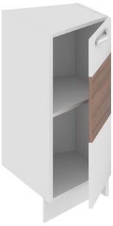 Шкаф нижний торцевой (правый) (Оливия (Темная)) НТ_72-40(45)_1ДР(А) Размеры (Ш×Г×В): 400×582×822 ― Мандарин мебель Сочи