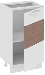 Шкаф нижний нестандартный (правый) (Оливия (Темная)) Нн_72-45_1ДР(А) Размеры (Ш×Г×В): 450×432×822 ― Мандарин мебель Сочи