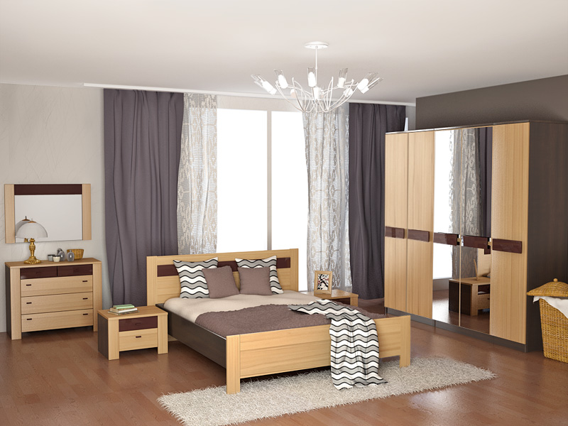 Спальня Палермо ― Мандарин мебель Сочи