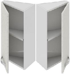 Шкаф верхний торцевой (Синга (Крем)) ВТ_60-40(45)_1ДР Размеры (Ш×Г×В): 400×323×600 ― Мандарин мебель Сочи