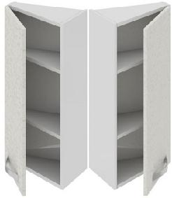 Шкаф верхний торцевой (Синга (Крем)) ВТ_72-40(45)_1ДР Размеры (Ш×Г×В): 400×323×720 ― Мандарин мебель Сочи