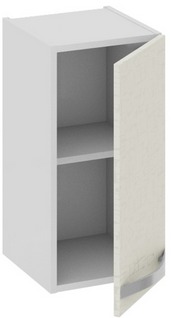 Шкаф верхний (Синга (Крем)) В_60-30_1ДР Размеры (Ш×Г×В): 300×323×600 ― Мандарин мебель Сочи