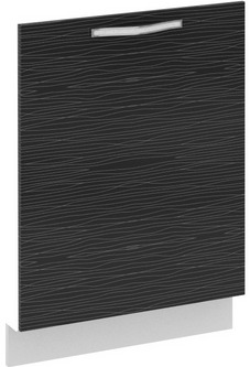 Фасад для посудомоечной машины (СКАЙЛАЙН (Черный)) ФПМ_72-60 Размеры (Ш×Г×В): 600×16×816 ― Мандарин мебель Сочи