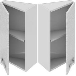 Шкаф верхний торцевой (СКАЙЛАЙН (Белый)) ВТ_60-40(45)_1ДР Размеры (Ш×Г×В): 400×323×600 ― Мандарин мебель Сочи