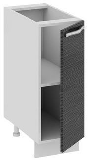 Шкаф нижний (СКАЙЛАЙН (Черный)) Н_72-30_1ДР Размеры (Ш×Г×В): 300×582×822 ― Мандарин мебель Сочи
