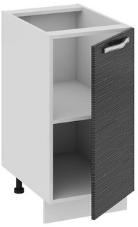 Шкаф нижний (СКАЙЛАЙН (Черный)) Н_72-40_1ДР Размеры (Ш×Г×В): 400×582×822 ― Мандарин мебель Сочи