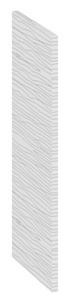 Панель боковая декоративная (Верхняя) ПБд-В_60 СКАЙЛАЙН (Белый) Размеры (Г×В): 305×600 ― Мандарин мебель Сочи