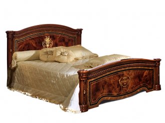 Кровать 2-х спальная без лежака, без матраца К3КР-1 Орех 1820х2100х1225 ― Мандарин мебель Сочи