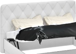 Спинка кровати мягкая "Амели" ТД-193.01.13 (1600) Белый Глянец
