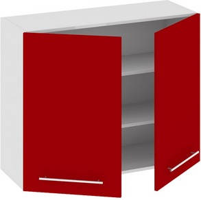 Шкаф верхний (АССОРТИ (Вишня)) В_72-90_2ДР Размеры (Ш×Г×В): 900×323×720 ― Мандарин мебель Сочи