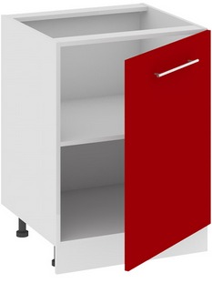 Шкаф нижний (АССОРТИ (Вишня)) Н_72-60_1ДР Размеры (Ш×Г×В): 600×582×822 ― Мандарин мебель Сочи