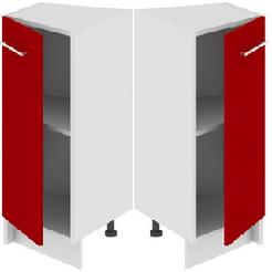 Шкаф нижний торцевой (АССОРТИ (Вишня)) НТ_72-40(45)_1ДР Размеры (Ш×Г×В): 400×582×822 ― Мандарин мебель Сочи